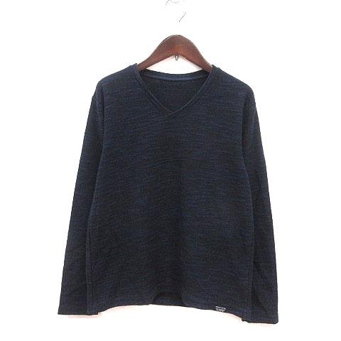 ジェニュインオブザアズール GENUINE OF THE AZUL ニット カットソー Vネック ジ...