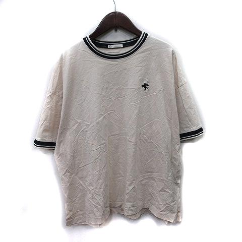 ジャバ Java. Tシャツ カットソー 半袖 刺繍 M ベージュ /YI メンズ