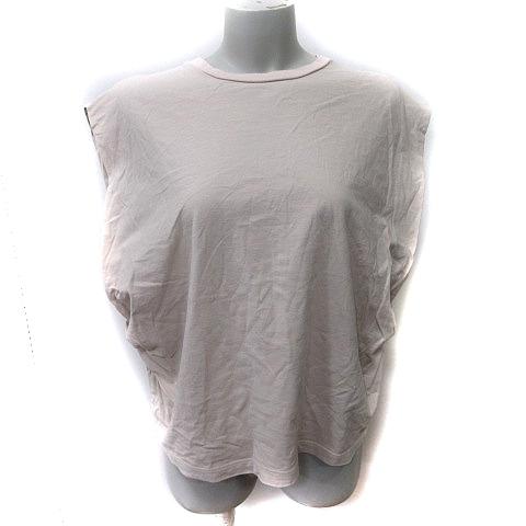 アダムエロペ Adam et Rope' Tシャツ カットソー フレンチスリーブ F ベージュ /Y...