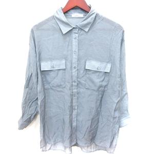 グリーム Gleam シャツ ブラウス 長袖 F グレー /RT レディース