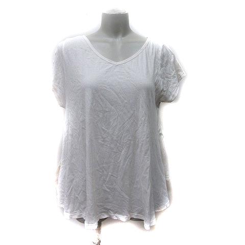 ジーナシス JEANASIS カットソー 半袖 F 白 オフホワイト /YI レディース