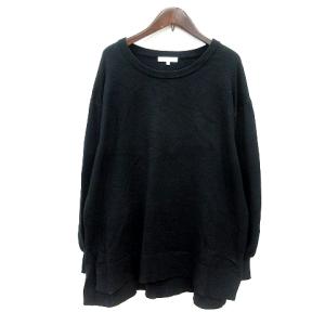 グローバルワーク GLOBAL WORK ニット セーター 長袖 M 黒 ブラック /MN メンズ