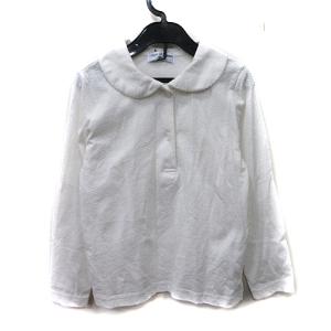 アンジェダルジャント Ange D'argent ポロシャツ 長袖 レース 120 白 ホワイト /YI ●RY キッズ