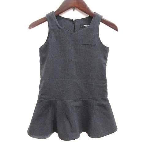 コムサイズム COMME CA ISM ワンピース ミニ ノースリーブ 100A チャコールグレー ...