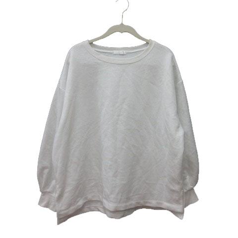 ドレスキップ DRESKIP トレーナー スウェット オーバーサイズ 長袖 L 白 ホワイト /MS...