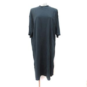 コーエン coen Tシャツワンピース ロング 半袖 F チャコールグレー /YI レディース