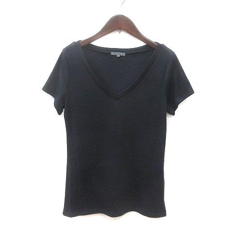 ブラック バイ マウジー BLACK by moussy Tシャツ カットソー Vネック 半袖 F ...