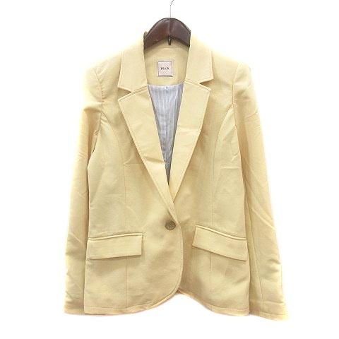 ミーア MIIA テーラードジャケット シングル 総裏地 2 M 黄色 イエロー /MN レディース
