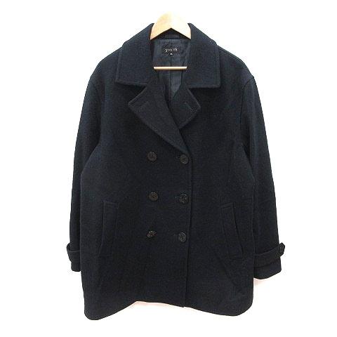 ユース youth Pコート ピーコート ウール 総裏地 3L 紺 ネイビー /MS レディース