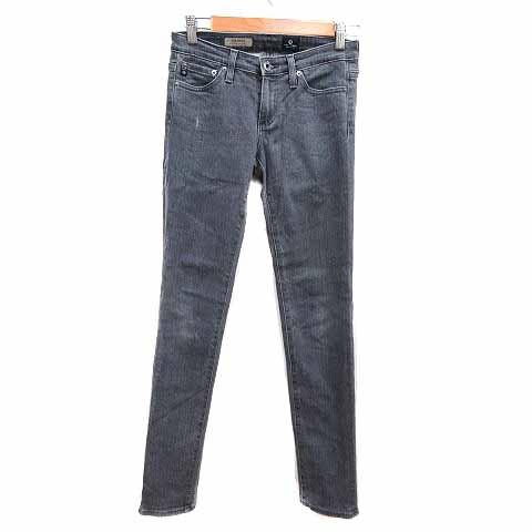 エージー AG スキニーパンツ カラーデニム 25R M グレー /YK レディース