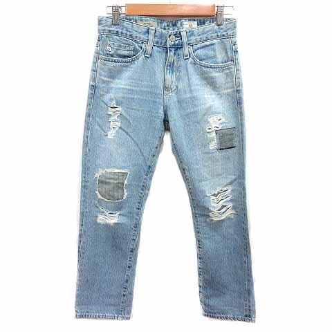 エージー AG エイジド デニムパンツ ジーンズ ダメージ加工 23R XS 青 ブルー /YK レ...