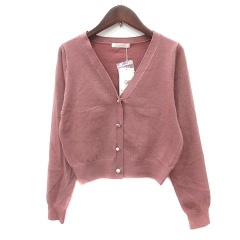 未使用品 ビーラディエンス BE RADIANCE カーディガン ニット F ピンク /MN レディ...