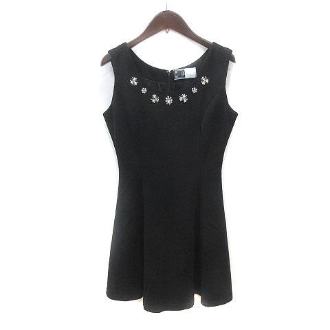 レディ Rady ワンピース ミニ ビジュー ノースリーブ F 黒 ブラック /MS レディース