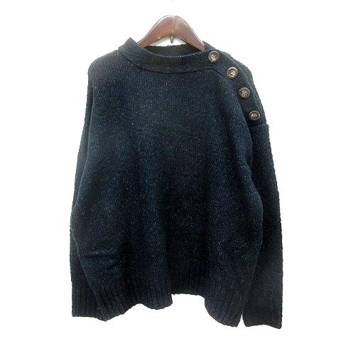 トプカピ TOPKAPI Couleurs ニット セーター ハイネック 長袖 M 紺 ネイビー /...