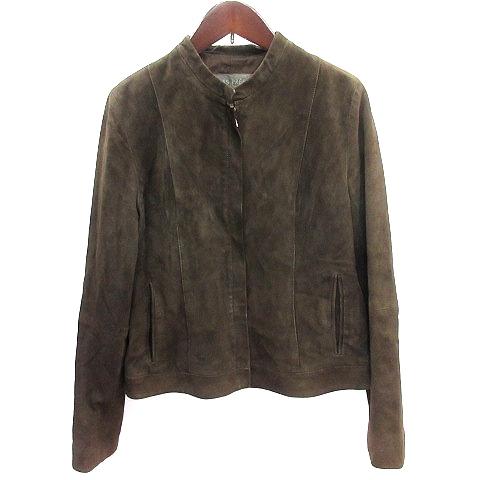 デプレ DES PRES トゥモローランド スエードジャケット 羊革 シープレザー 総裏地 カーキ ...