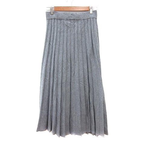 デイアンドグレイド Day and Grade プリーツスカート ニット ロング グレー /MN レ...
