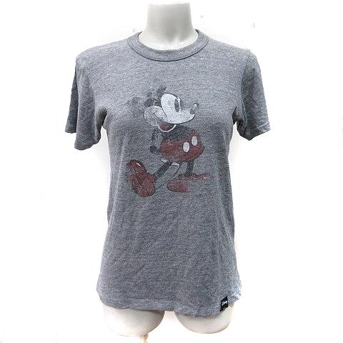 アーバンリサーチ URBAN RESEARCH Tシャツ カットソー 半袖 ミッキーマウス S グレ...