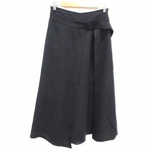 ジルスチュアート JILL STUART ワイドパンツ スカンツ 4 M 黒 ブラック /YK レディース