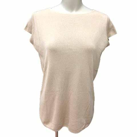 セオリーリュクス theory luxe ニット カットソー フレンチスリーブ 38 M ベージュ ...