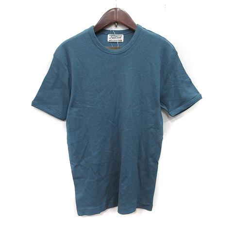 未使用品 パティーナ Patina Tシャツ カットソー リブ 半袖 M 紺 ネイビー /YI メン...