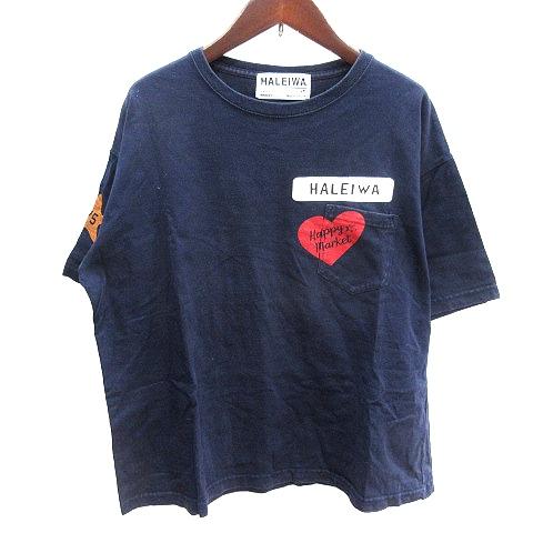 ハレイワ ハッピーマーケット HALEIWA HAPPY MARKET カットソー Tシャツ ラウン...