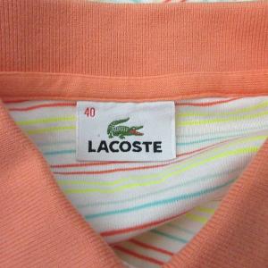ラコステ LACOSTE ポロシャツ ボーダー...の詳細画像5