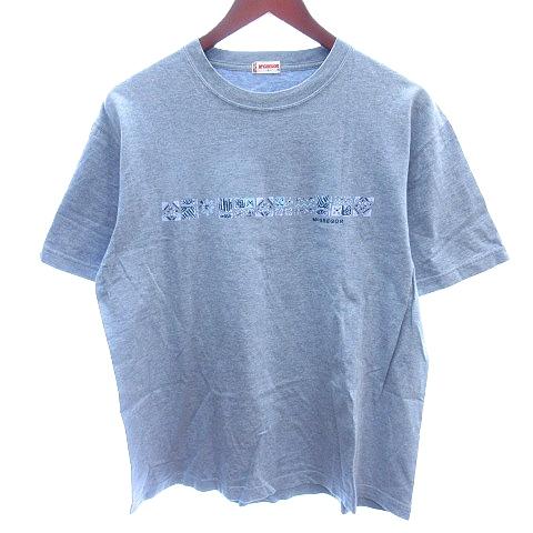 マックレガー マクレガー McGREGOR カットソー Tシャツ クルーネック プリント 半袖 L ...