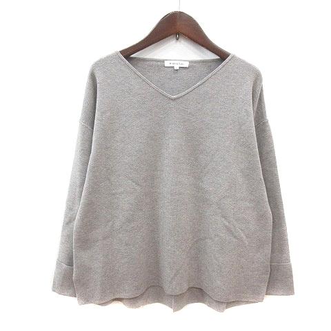 ナチュラルビューティーベーシック NATURAL BEAUTY BASIC ニット カットソー Vネ...