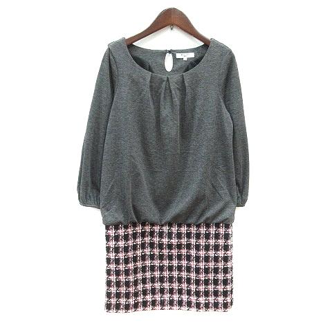 ナチュラルビューティーベーシック NATURAL BEAUTY BASIC ワンピース ミニ チェッ...