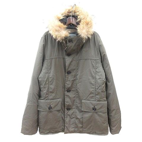 ジャーナルスタンダード JOURNAL STANDARD ダウンコート ラクーンファー L 緑 カー...