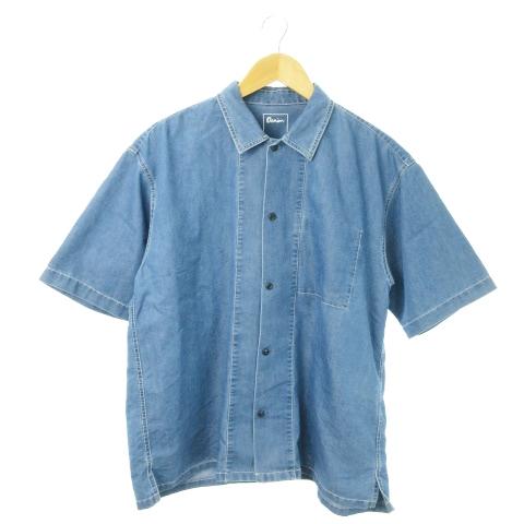 グローバルワーク GLOBAL WORK Denim シャツ デニム ダンガリー 半袖 オーバーサイ...