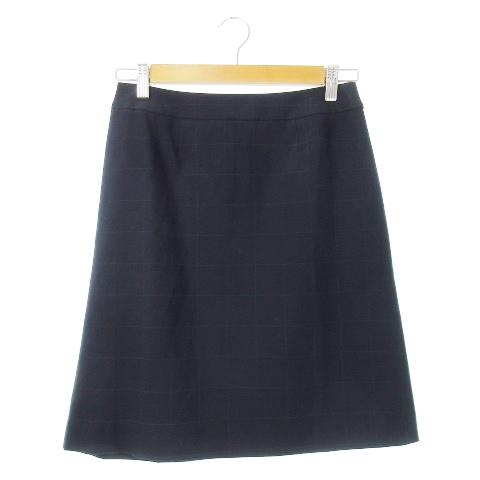 パーフェクトスーツファクトリー P.S.FA スカート 台形 ひざ丈 ストレッチ シンプル ウインド...