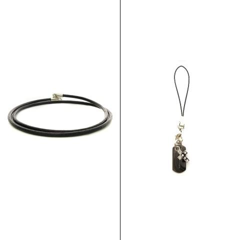 中古 コムサデモード COMME CA DU MODE ブレスレット レザー 牛革 チャーム 真鍮 ...