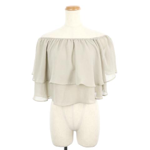 サムアンドラヴィ SAM&amp;LAVI ドゥーズィエムクラス取扱 16SS ブラウス ベアトップ 半袖 ...