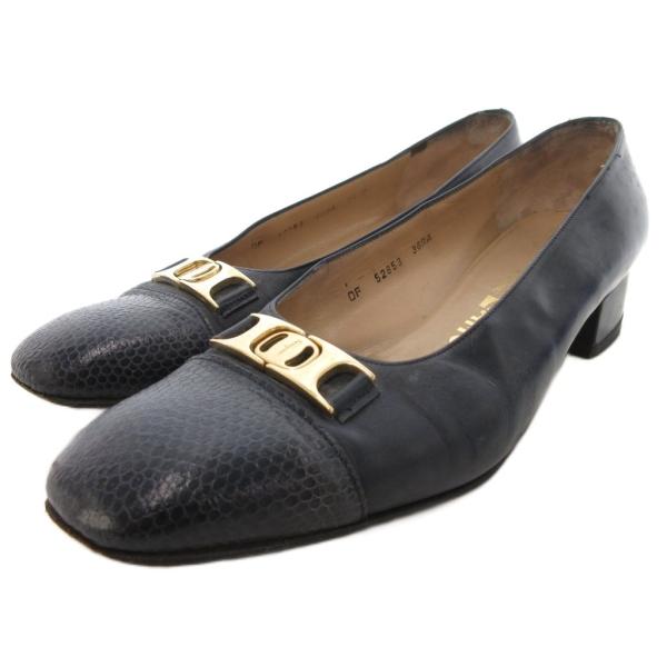 サルヴァトーレフェラガモ Salvatore Ferragamo ガンチーニ パンプス レザー 本革...