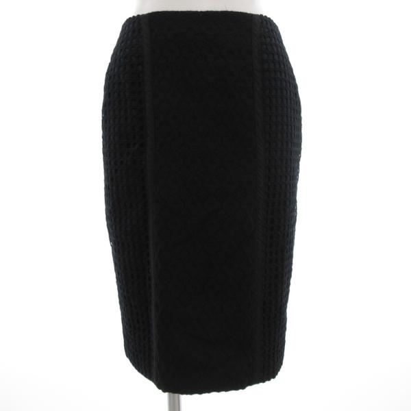 未使用品 フィガロ パリ FIGARO Paris タグ付き タイトスカート ひざ丈 ワッフル編み ...
