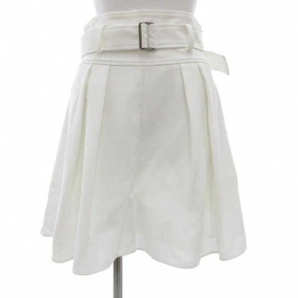 アディアム ADEAM キュロットパンツ ハーフ ショーツ プリーツ 2 白 ホワイト /JS ■G...