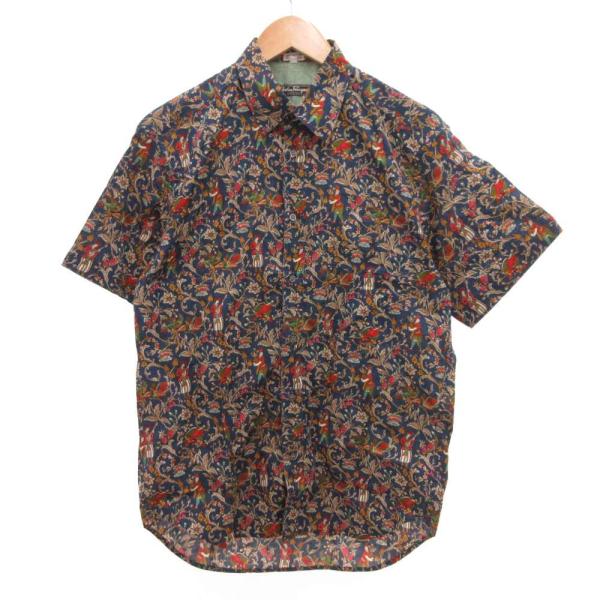 サルヴァトーレフェラガモ Salvatore Ferragamo シャツ 半袖 総柄 ラウンドカット...