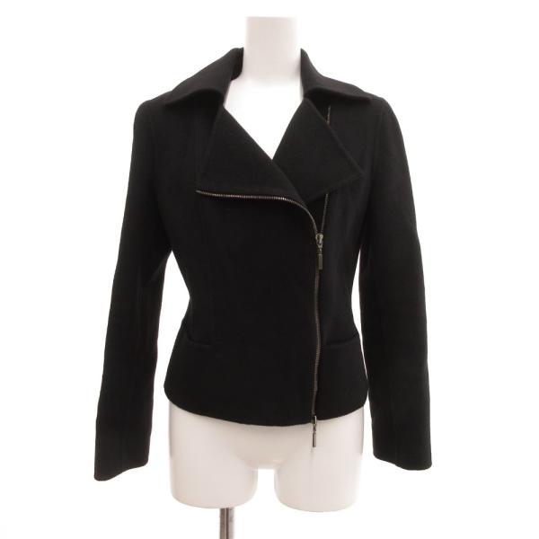 フォクシー ブティック FOXEY BOUTIQUE ジップジャケット ダブル カシミヤ メルトン ...