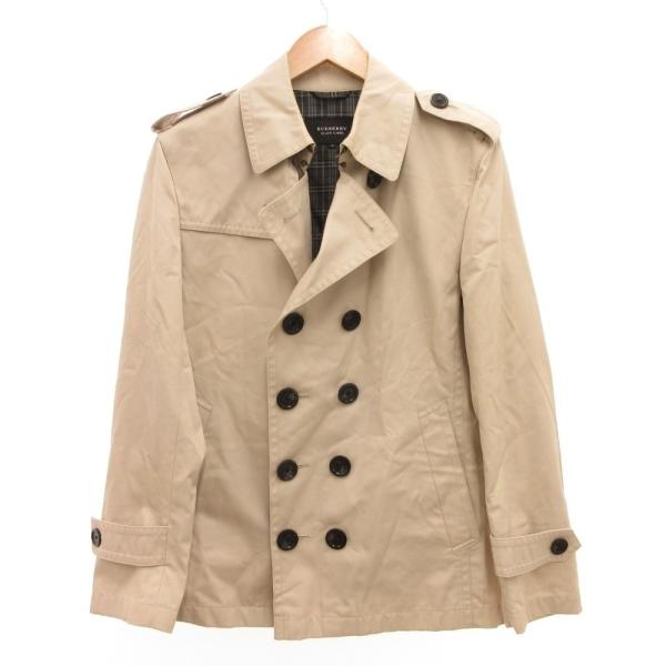 バーバリーブラックレーベル BURBERRY BLACK LABEL ハーフコート トレンチ ジャケ...