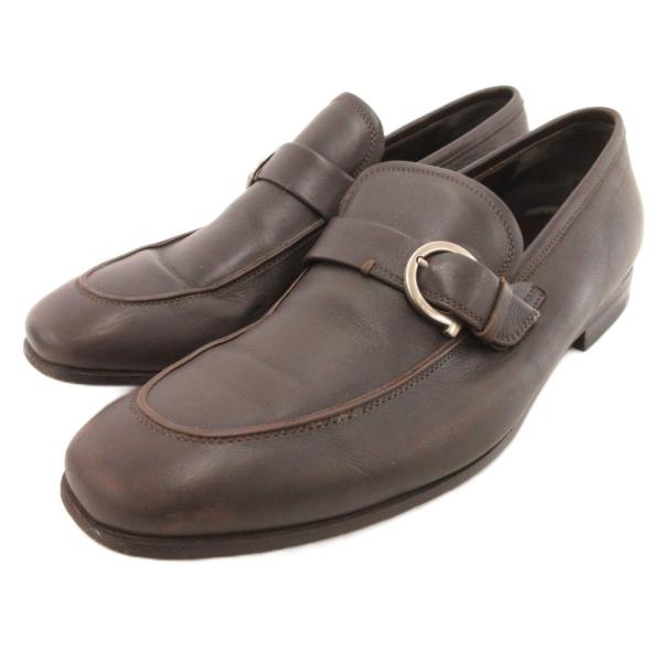 サルヴァトーレフェラガモ Salvatore Ferragamo スリッポン ローファー モンクシュ...