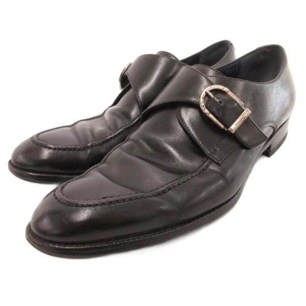 サルヴァトーレフェラガモ Salvatore Ferragamo モンクシューズ ビジネス ベルト ...