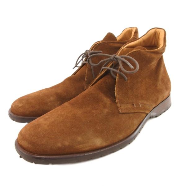 三陽山長 チャッカブーツ スエード レザー 43 茶 ブラウン /JS ■GY62 メンズ