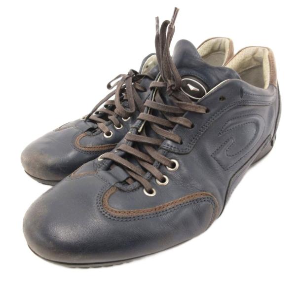 GUARDIANI スニーカー ウォーキングシューズ レザー 40 紺 ネイビー /JS ■GY62...