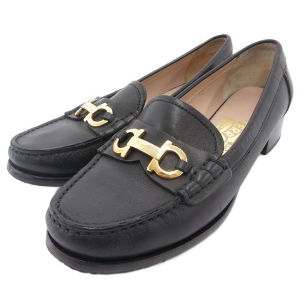 サルヴァトーレフェラガモ Salvatore Ferragamo ガンチーニ金具 ホースビットローフ...