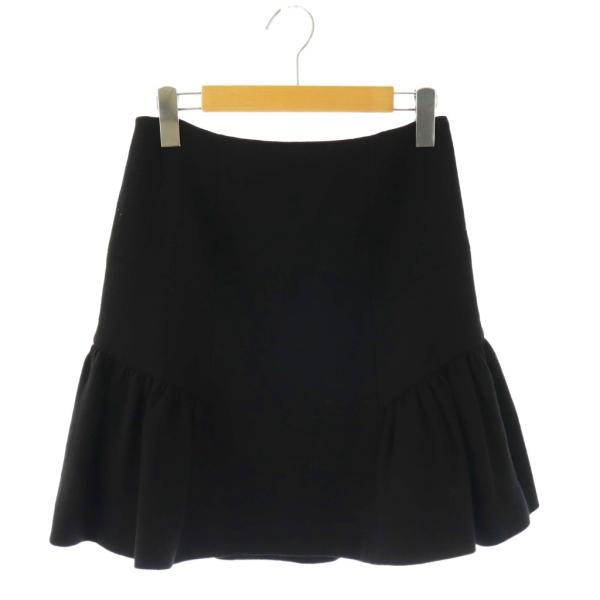 レッド ヴァレンティノ RED VALENTINO ギャザースカート フレア ミニ ウール 38 ブ...