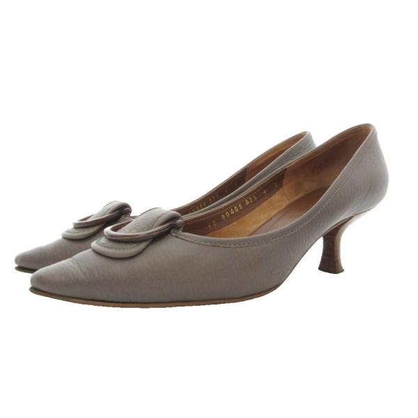 サルヴァトーレフェラガモ Salvatore Ferragamo パンプス 本革 レザー 8 ポイン...