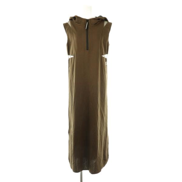 アウラ AULA ワンピース マキシ ロング ノースリーブ 0 カーキ /AT ■OS ■GY53 ...