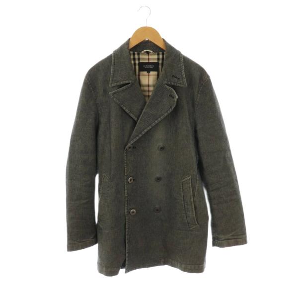バーバリーブラックレーベル BURBERRY BLACK LABEL デニムコート ダブル ノバチェ...