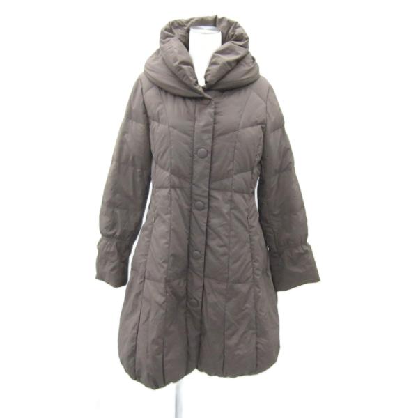 スタイルラヴィー Style Ravie ダウンコート ロング丈 11 ブラウン /SY1 ■GY5...